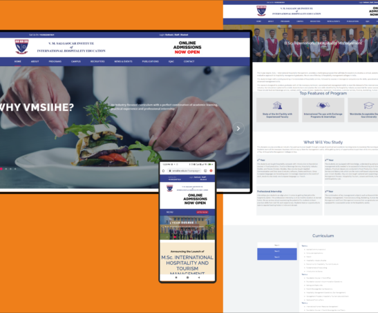 VMSIIHE Website Design
